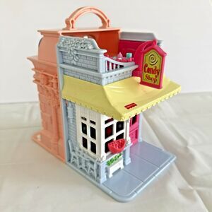 Fisher Price 2001 Sweet Streets Candy Shop Dance Studio Playset No Accessories